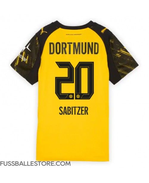 Günstige Borussia Dortmund Marcel Sabitzer #20 Heimtrikot Damen 2025-26 Kurzarm Günstige Borussia Dortmund Marcel Sabitzer #20 Heimtrikot Damen 2025-26 Kurzarm